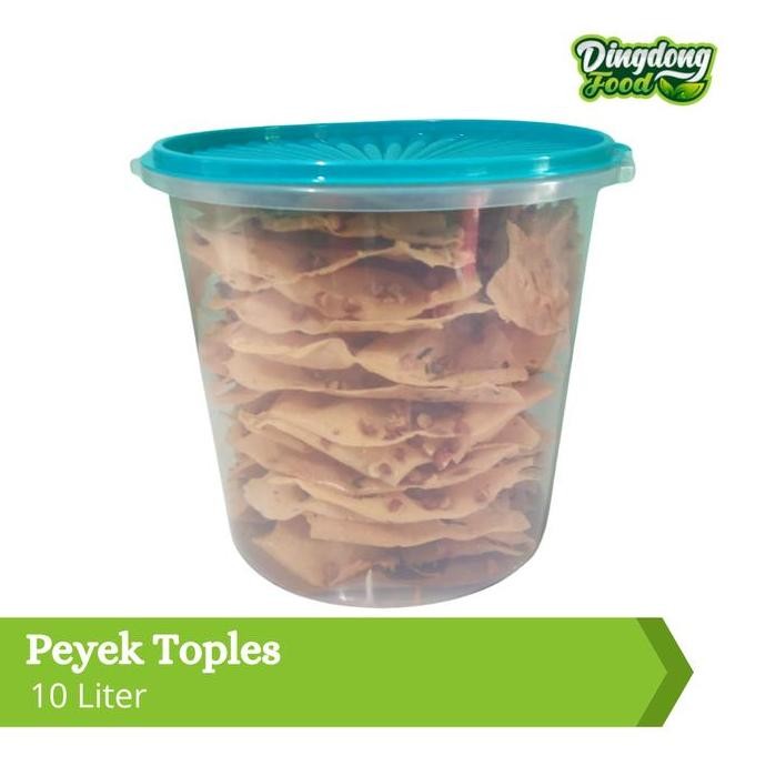

Peyek Teri Kacang Tanah Rebon Kacang Hijau Fresh Homemade Toples 10L