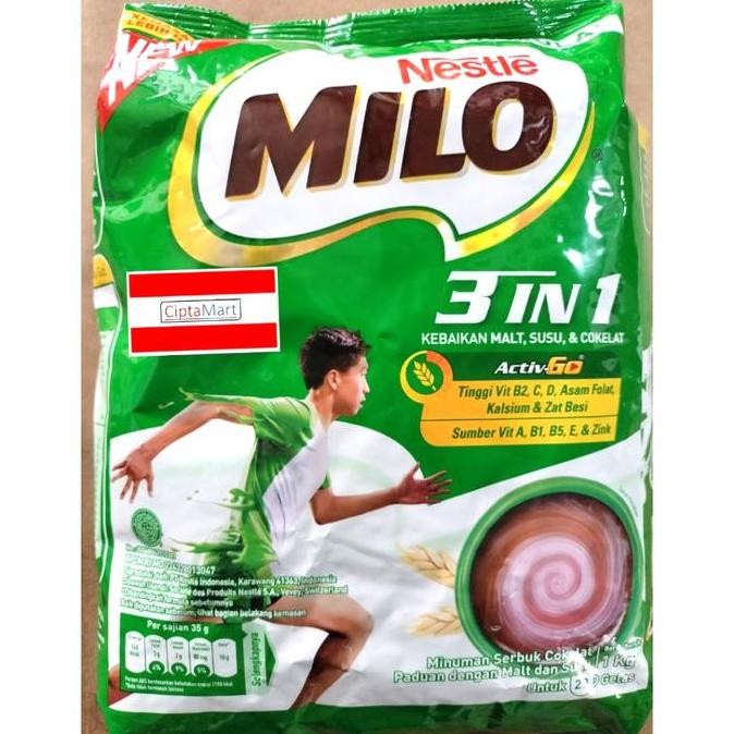 

Nestle Milo 3 In 1 Activ-Go 990Gr Minuman Bubuk Cokelat