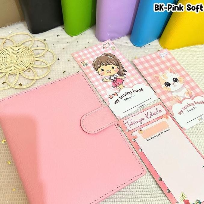 

(3 Ziplock-Kulit) Paket Binder Menabung Pemula Kulit Binder A6