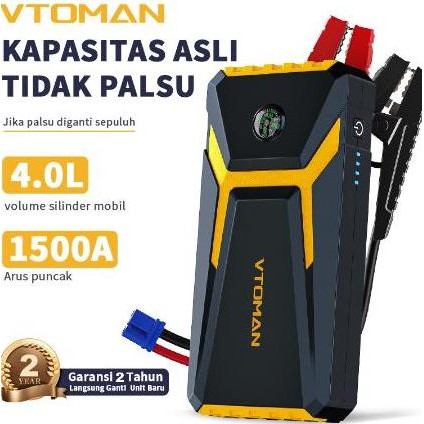 Vtoman V6 PRO Jump Starter Aki Mobil Motor Power Bank 10000mah Jumper