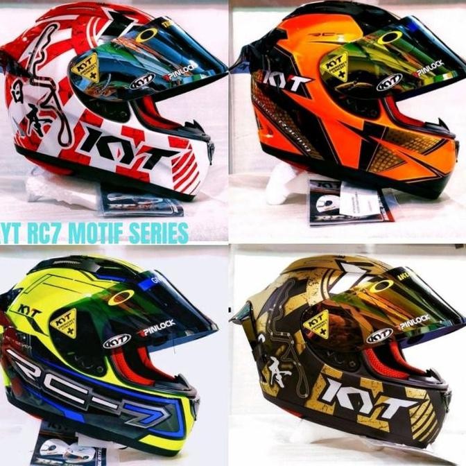KYT HELM RC7 MOTIF SERIES PAKET GANTENG SNI DOT TERMURAH