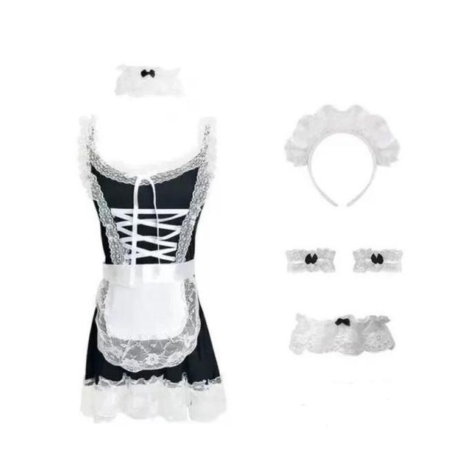 Lingeire Wanita  Anime Cosplay French Maid Set A312 Lingerie Co