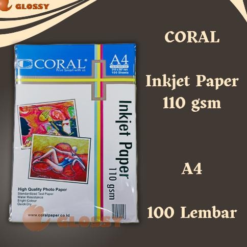 

JH8 Kertas Coral Inkjet Paper 110 gsm