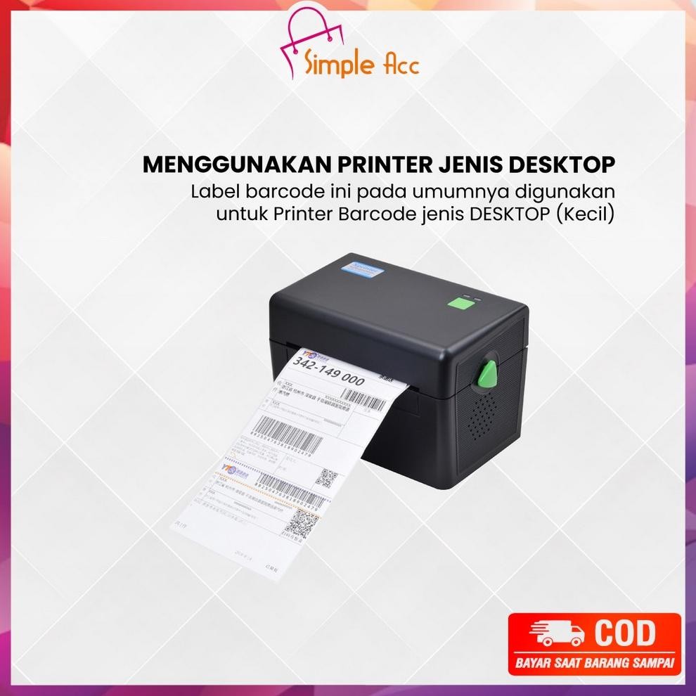 

JH8 DO-A72 Label Sticker Thermal 100x150 MM Isi 500 LEMBAR / Kertas Stiker Resi Label Barcode / Kertas Thermal Kertas Printer