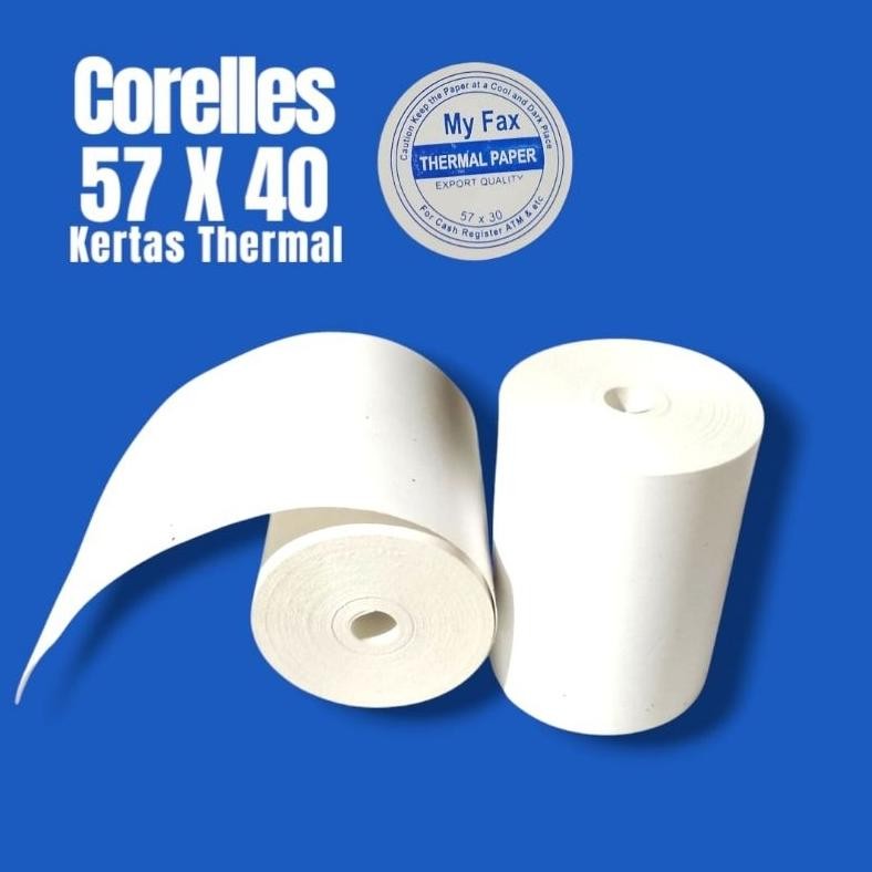

JH8 10roll kertas thermal 58x40 coreles full kertas