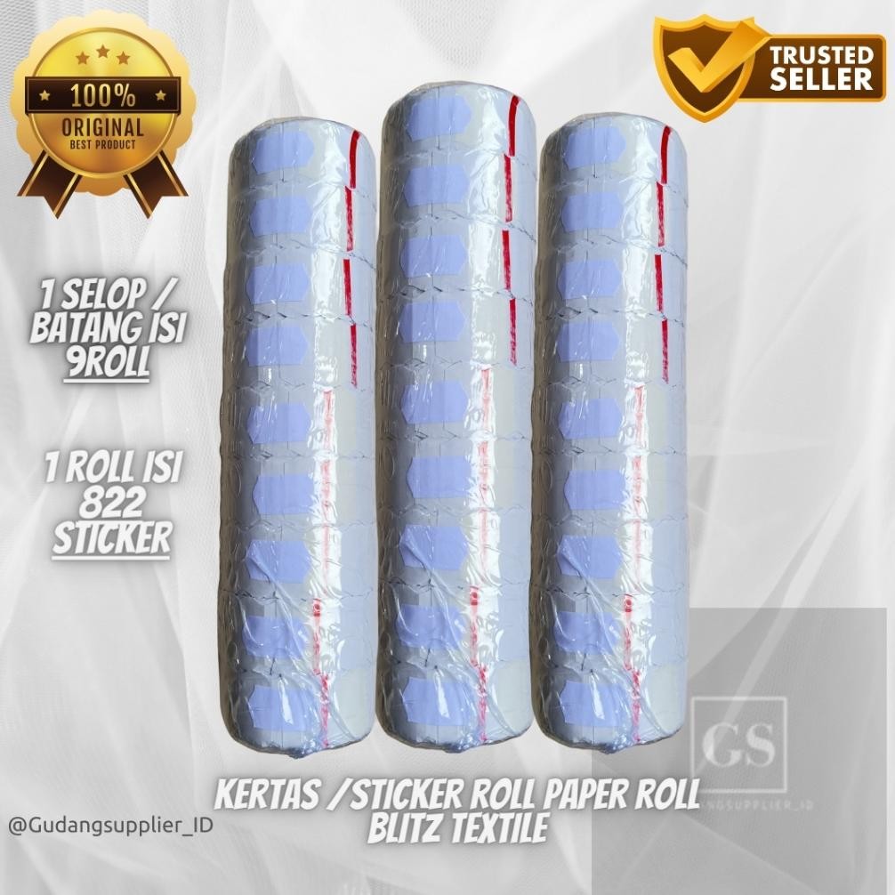 

JH8 kertas roll paper roll blitz textile / sticker blitz / label blitz / label sticker sticker penempel harga kertas