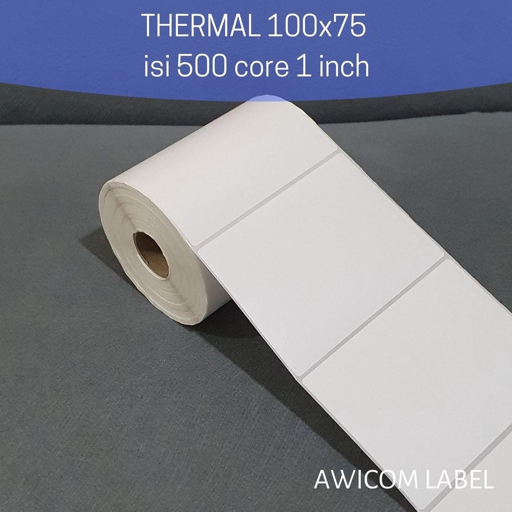 

JH8 Label Barcode Direct Thermal 100x75 mm 100 x 75 core 1 inch isi 500
