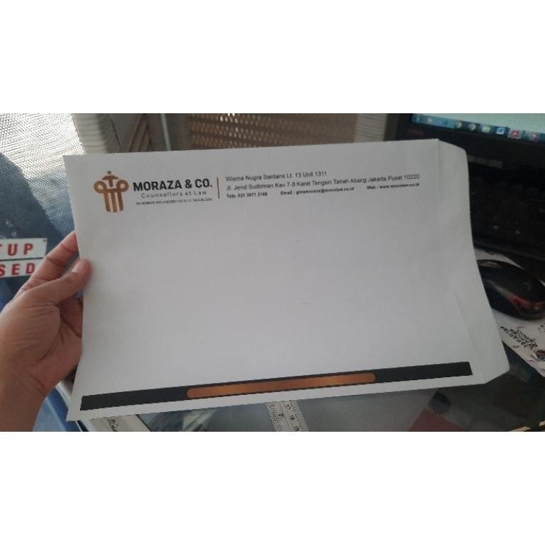 

JH8 CETAK AMPLOP FOLIO PUTIH 100GRM CUSTOM-FREE DESIGN