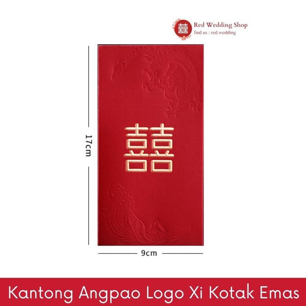 

JH8 Kantong Amplop Angpao Wedding Merah Tebal Premium Simple Design