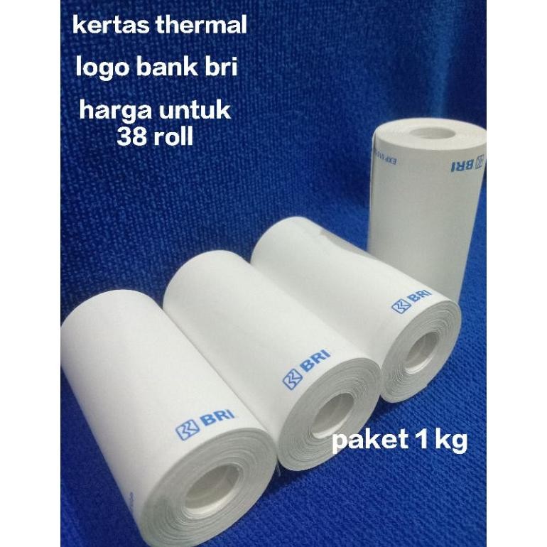 

JH8 PAKET 1 KG ( 38 ROLL ) THERMAL LOGO BANK BRI 57X30