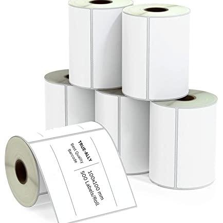 

JH8 LABEL THERMAL 100 X 100MM KERTAS STICKER STICKY DIRECT BARCODE 500PC