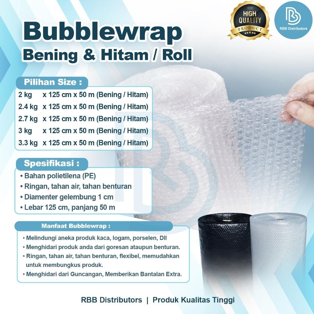 

JH8 Bubble Wrap 2.4 kg Potongan Bubble Wrap Packing Anti Pecah/ Pembungkus Plastik Bubble 20 cm