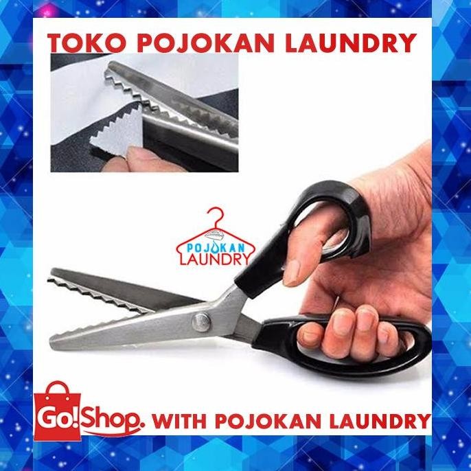 

ready !!! Gunting Kain ZigZag / Zig-Zag / Gerigi / Pinking Shears Ukuran 9 INCH
