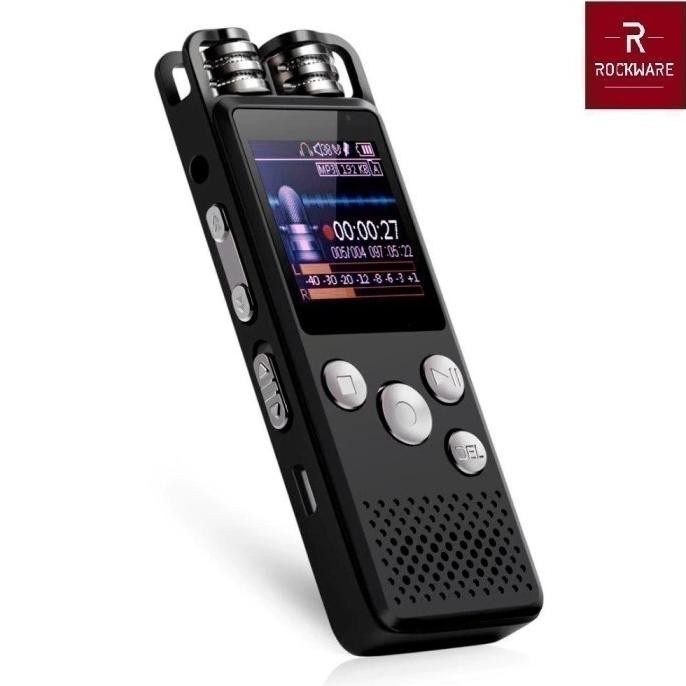 Rockware Rw-Avr01 - Professional Audio Voice Recorder 8Gb - Dual Mic Co