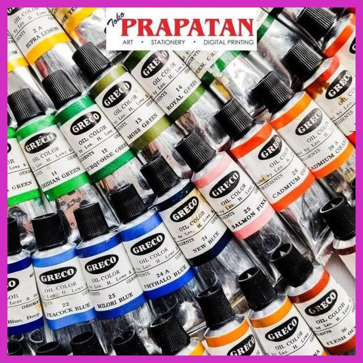 

( SEKOLAH / LUKIS ) PROMO GRECO OIL COLOR / OIL COLOUR / CAT MINYAK GRECO 21ML (KATEGORI 2) (SENI / MENGGAMBAR / ART / KERAJINAN ) GOOD QUALITY