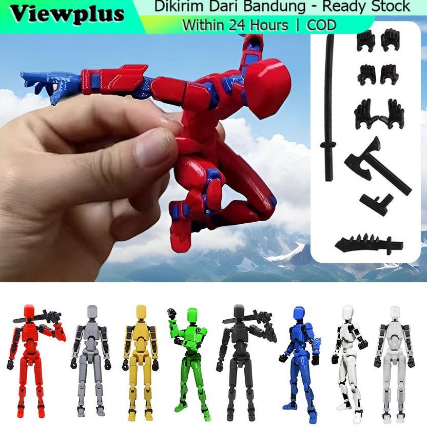 Titan Dummy 13 Articulated action figure, dygo filament, uk Basic 100%, 150% dan 200%