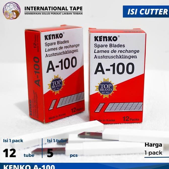 

ready !!! ISI PISAU CUTTER CUTER KENKO A 100 REFILL KATER