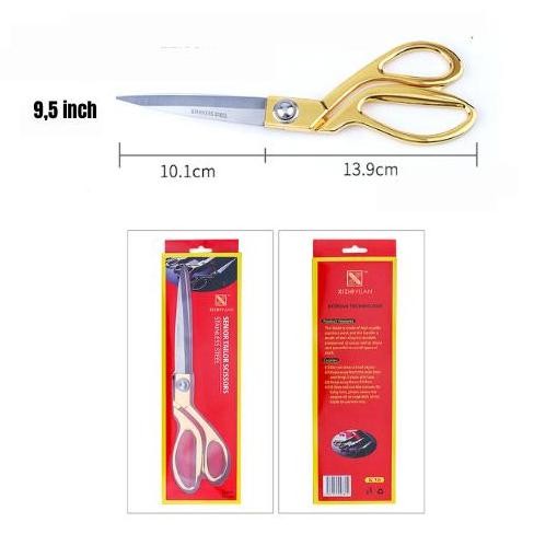 

ready !!! Gunting Kain baju stainless Besar Warna Gold 9,5 " Inch