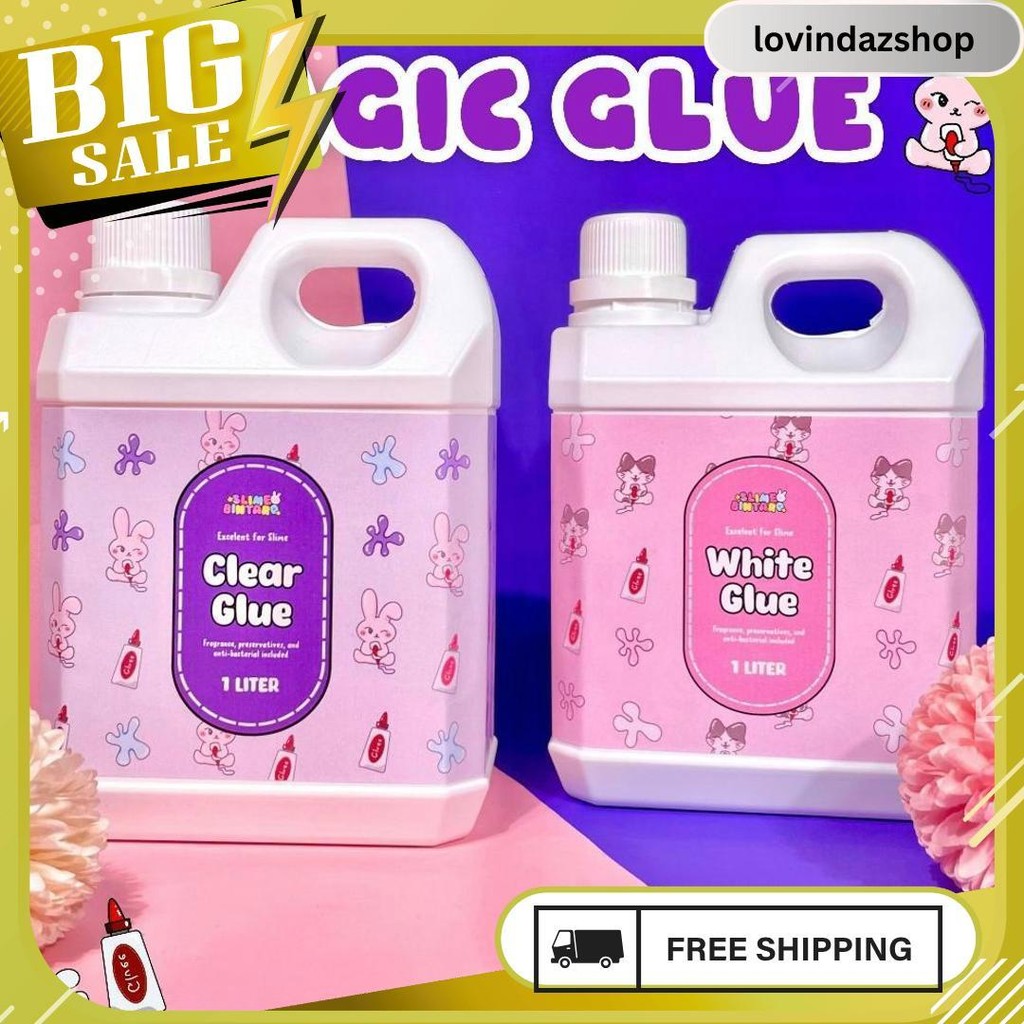 

Magic Glue By Slime Bintaro || Clear Glue || White Glue || White Glue Dan Clear Glue Termurah || Clear Glue Dan White Glue 1 Liter || Clear Slime Lem Bening || White Glue Lem Putih || Lem Untuk Slime Meledak