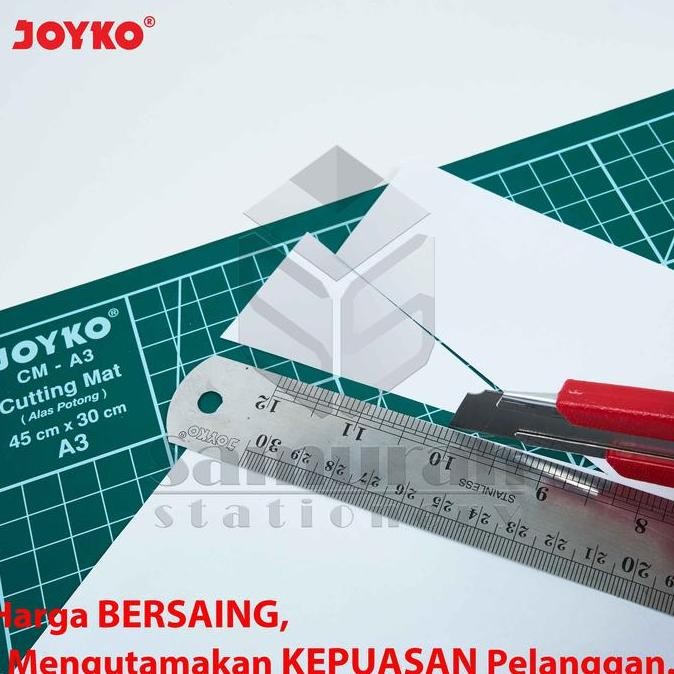 

ready !!! Cutting Mat Joyko Ukuran A3 / Alas Cuting Potong Kertas / Tatakan Cutter Hijau CM-A3 Besar
