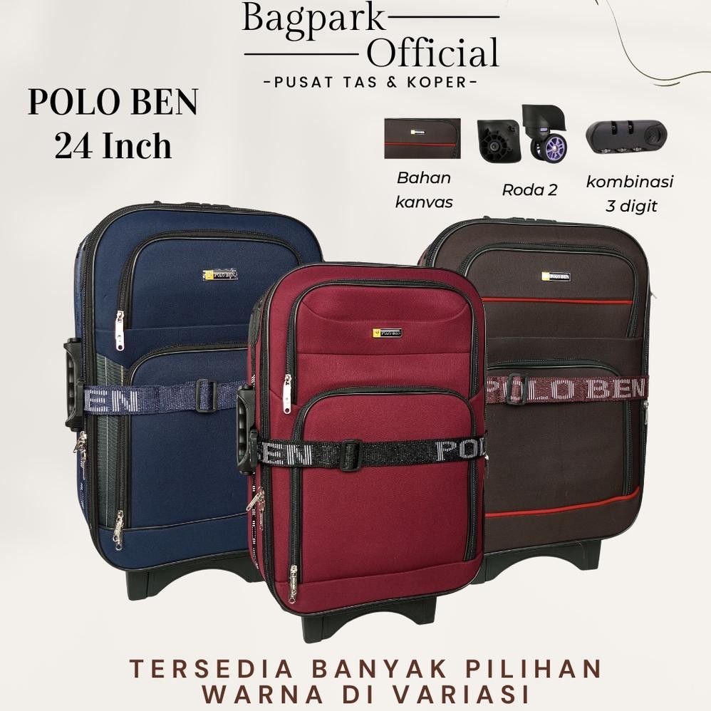 BAGPARK Koper Kain Polo Ben Koper 20 Inch / Koper Polo Ben 24 Inch / Koper Kain Tebal / Koper Kain P