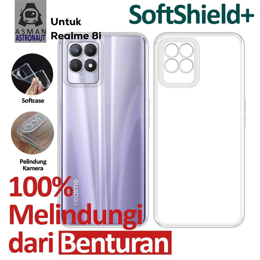 Case Clear Airbag Realme 8i Softcase Silikon Transparan