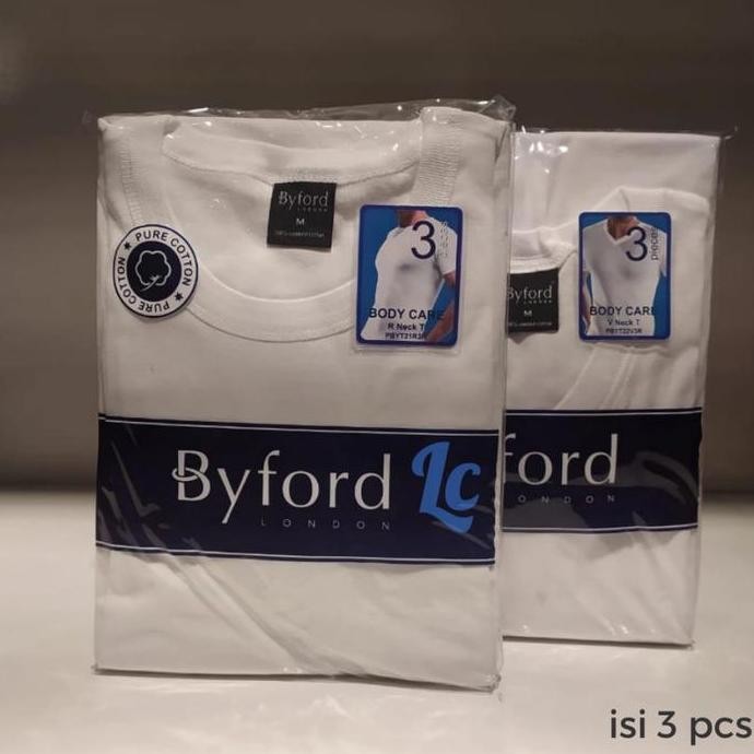 Kaos Dalam Byford Cotton Putih Original