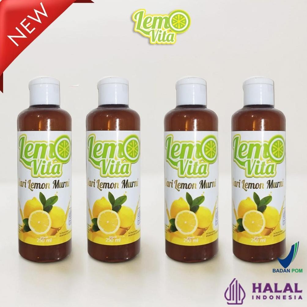 

BPOM PAKET 1 Liter Lemovita Fresh Sari Lemon Jus Lemon Halal