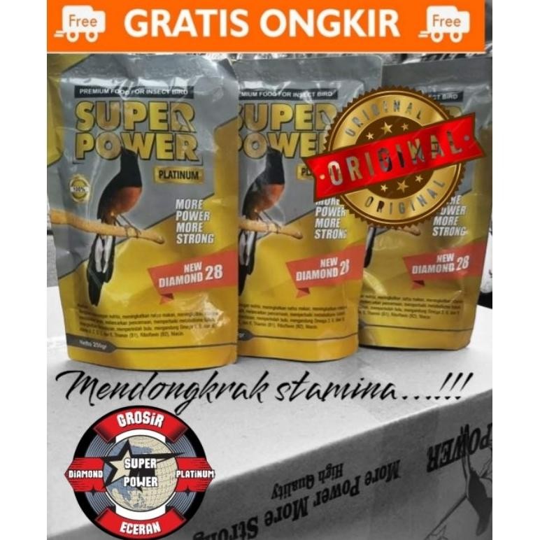 VOER SUPER POWER PLATINUM INSECT BIRD FOOD PAKAN BURUNG MURAI BATU UNTUK HARIAN DAN LOMBA PAKAN TERB