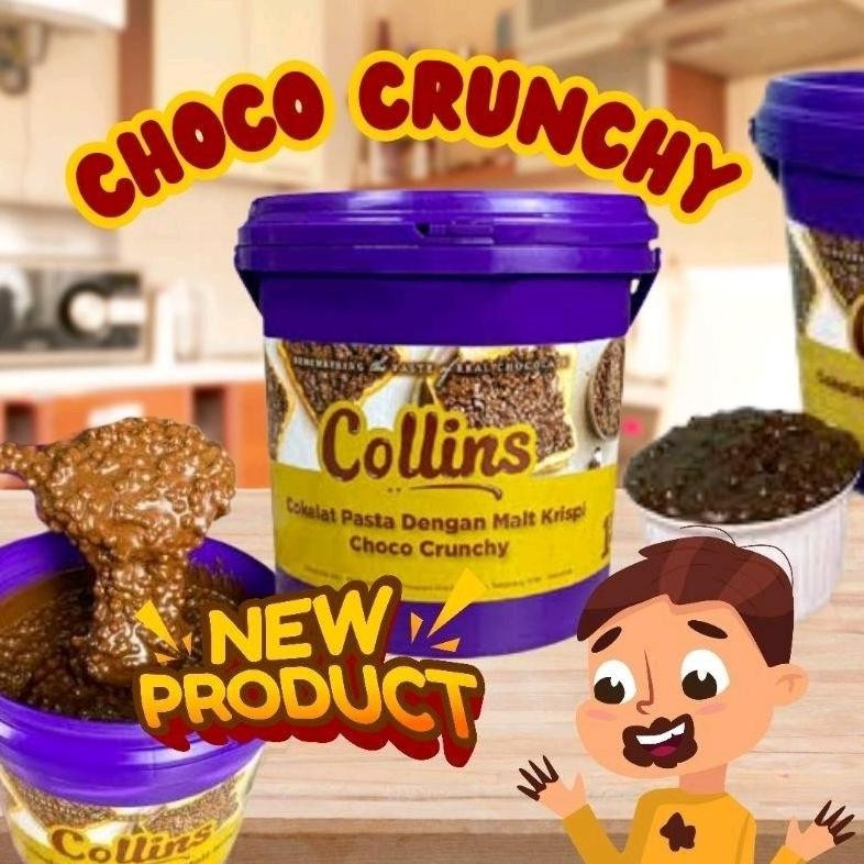 

fgh-56 sr-32 Collins Coklat Pasta Choco Crunchy 1kg Premium Original Termurah