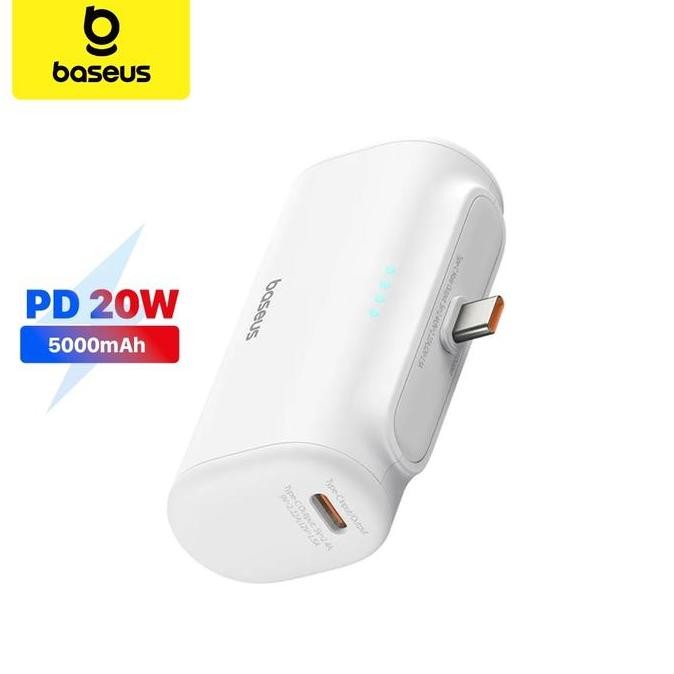 Baseus Adapter 20W PD Fast Charging Mini Compact USB Type-C Hitam