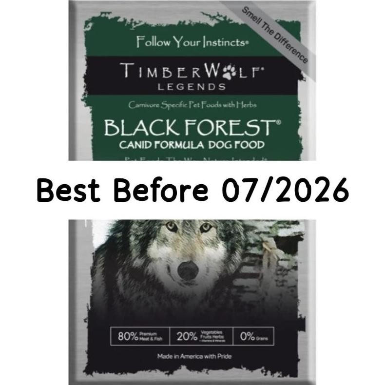 Timberwolf Blackforest Dry Dogfood Venison Lamb Holistic Grain Free AST