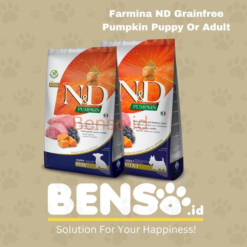 DOGFOOD FARMINA ND GRAIN FREE MINI 7KG AST