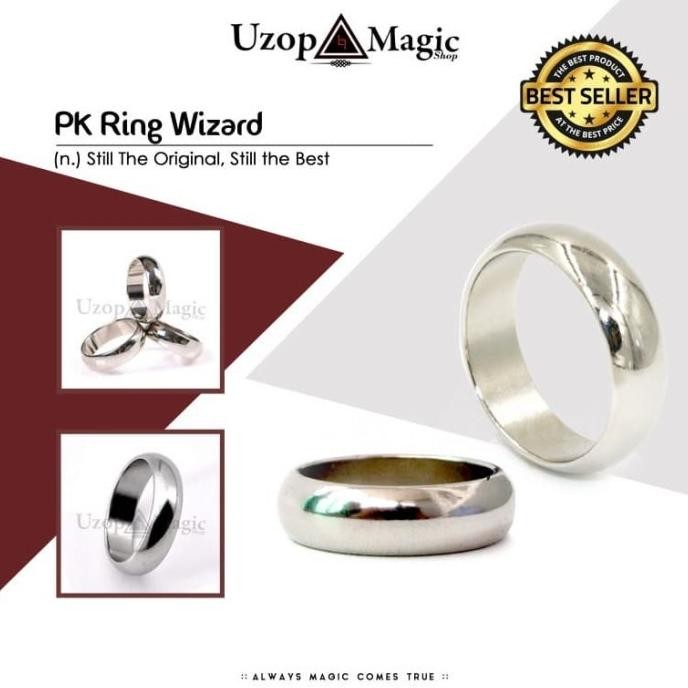 Cincin sulap pk ring wizard - alat sulap - cincin magnet AST