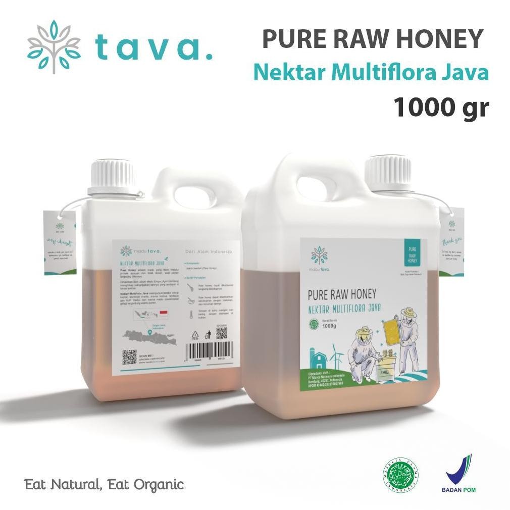 

PL30 ew-98 Madu Asli Murni 1kg Tava Grade A Nektar Multiflora Java 100% Alami Pure Natural Raw Honey Murah Berkualitas