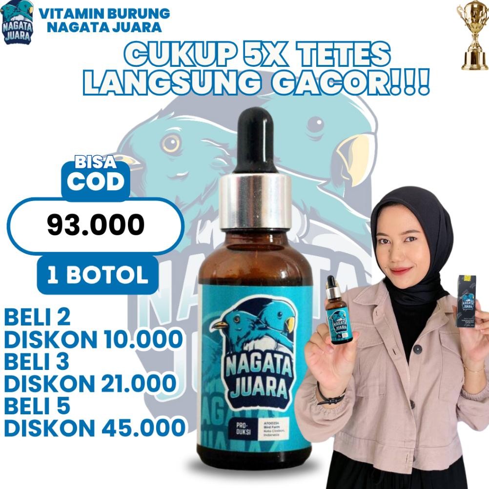 NAGATA JUARA | Vitamin Burung Nagata Juara Buat Burung Anda Gacor Full Isian Dengan Nagata Juara AST