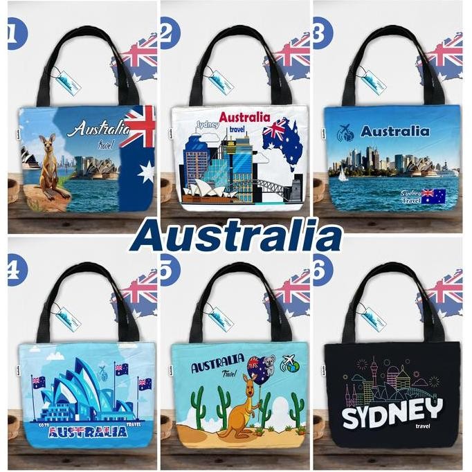 

Tas Jing Jing Australia, Tas Souvenir 6 Motif Siap Kirim Co