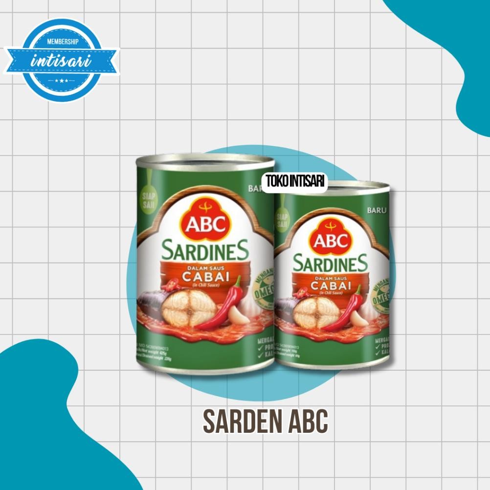

sd-67 wd-54 Abc Sarden Saus Cabai 155gr & 425gr Tanpa Pengawet Original Berkualitas