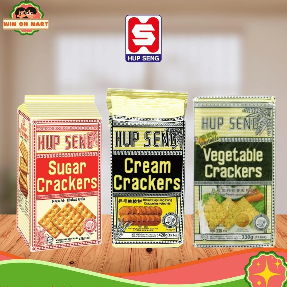 

Biskuit Hup Seng Craers Biskuit Cream 428G Sugar 428G Vegetable 330G