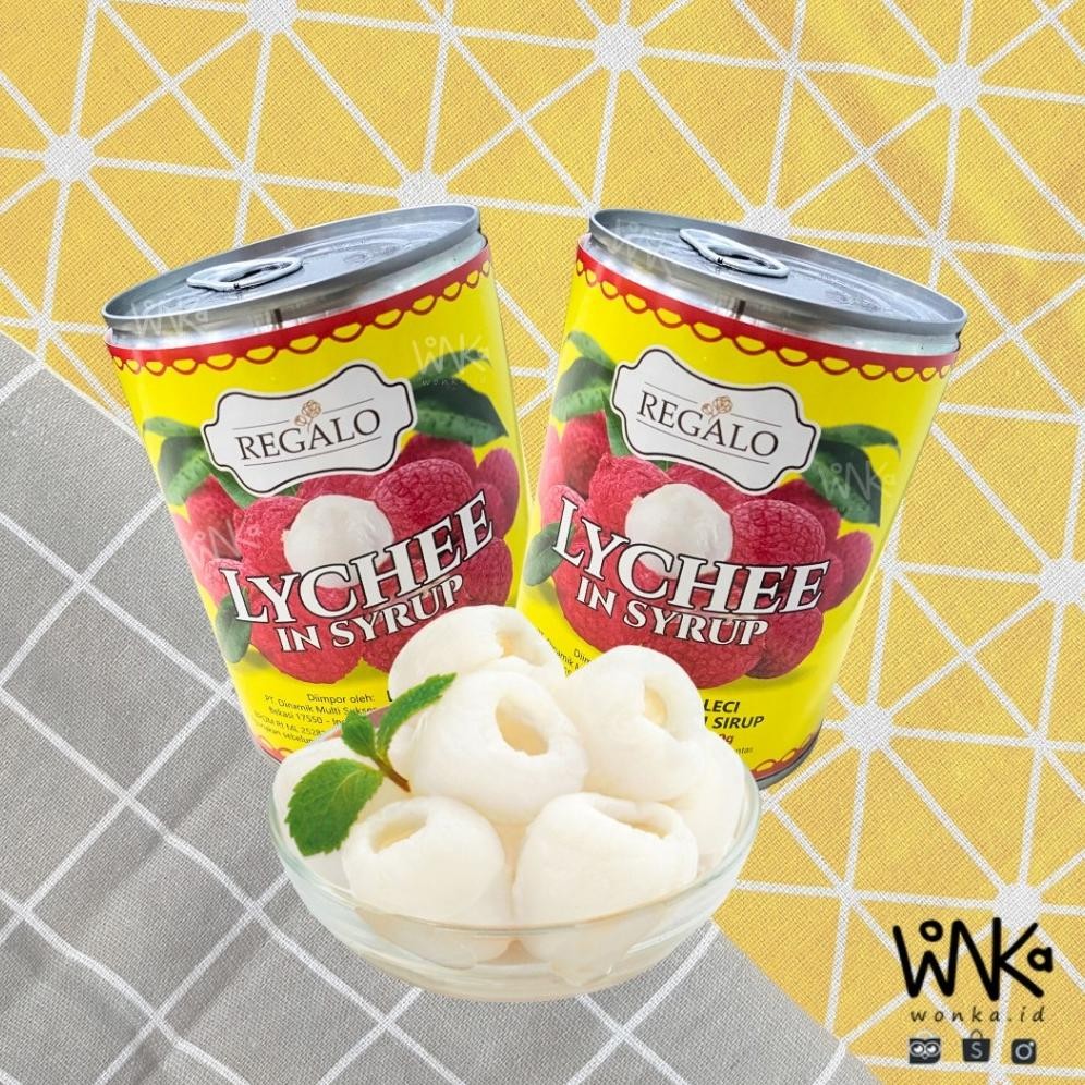 

fgh-56 Or42 Regalo Lychee in Syrup - Buah Leci Dalam Sirup - Buah Lychee Kaleng Terlaris Original