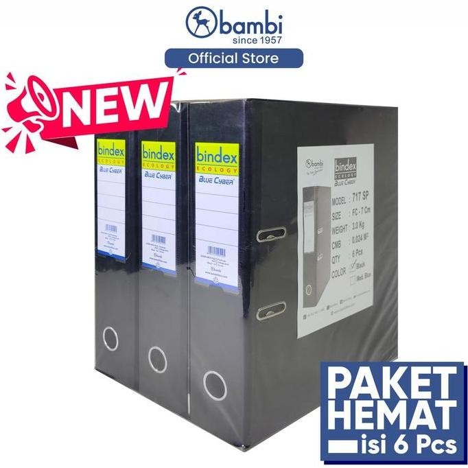 

Bindex Ecology Lever Arch File Ordner Folio Jumbo Size 75 mm Kemasan Khusus Isi 6 pcs Original HT