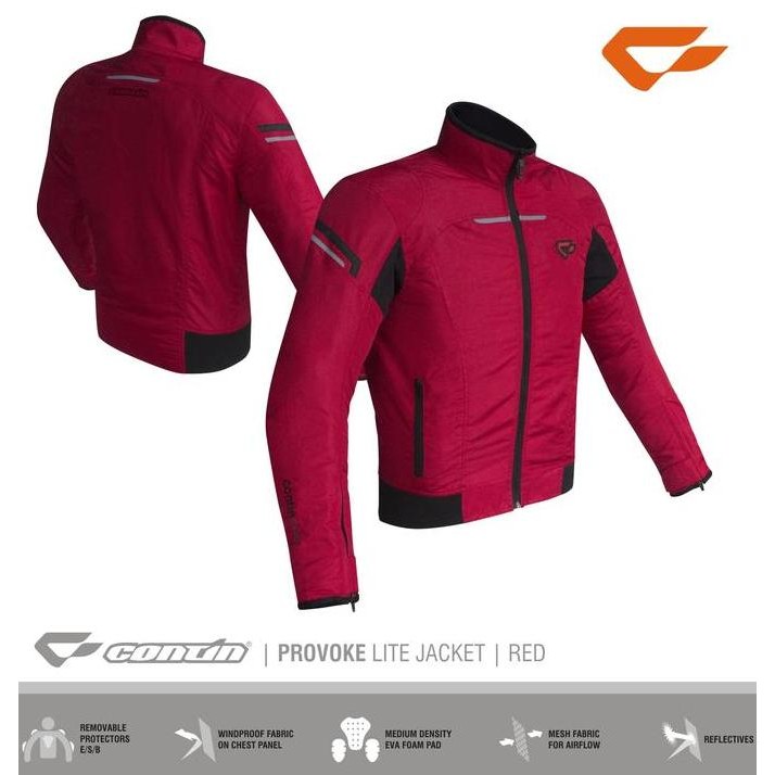 TERSEDIA Jaket Contin Provoke Red | Jaket Motor Contin