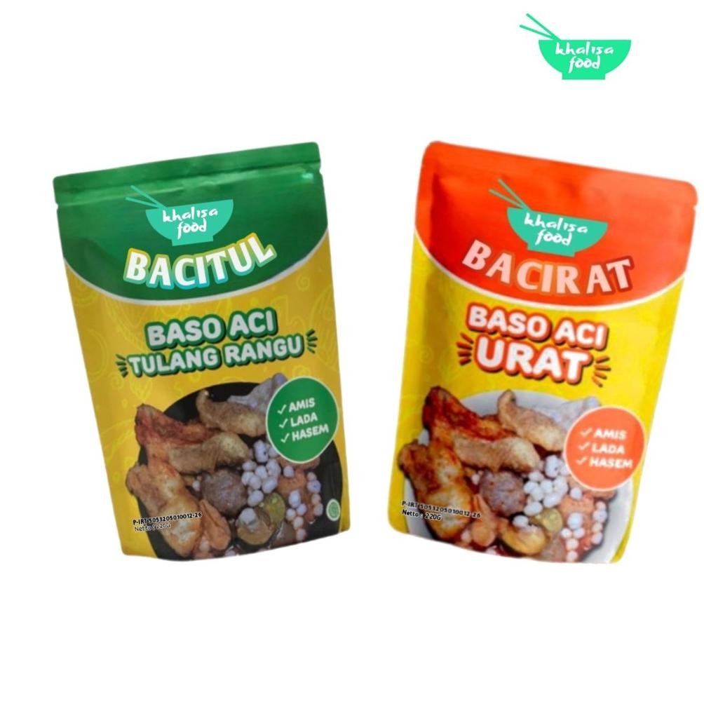 

TERLARIS Khalisa food - Paket Baso Aci (Bacitul + Bacirat) Siap kirim