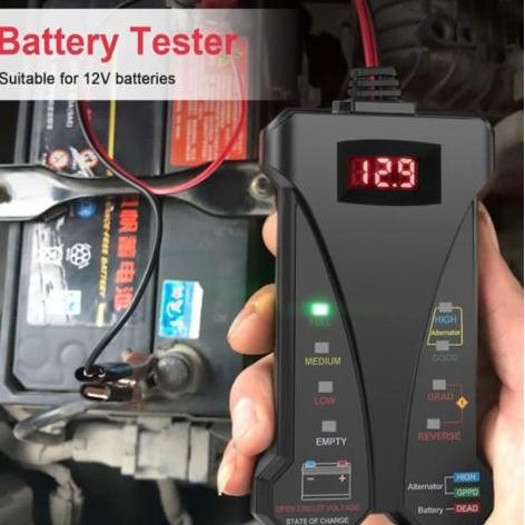 Tester Aki Mobil Motor Digital Alat Tes Cek Aki Accu Mobil Motor