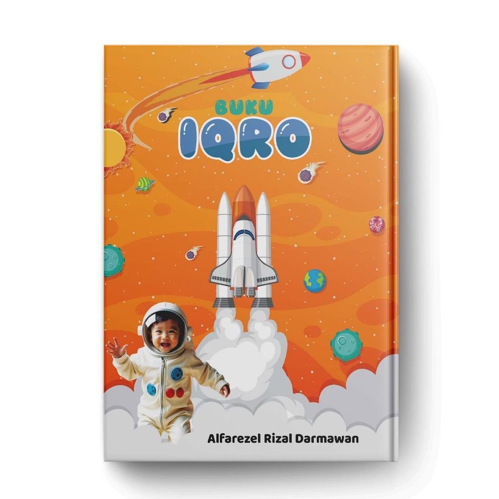 JH8 IQRO BESAR HVS - Belajar Membaca Al Quran Untuk Anak CUSTOM cetak Nama dan Foto