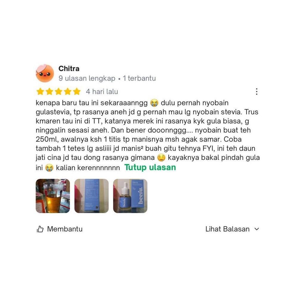 

Ct_C1077 Beeru Paket 5 + 15 Ml Stevia Natural Sweetener - Pemanis Alami / Pengganti Gula Tc21