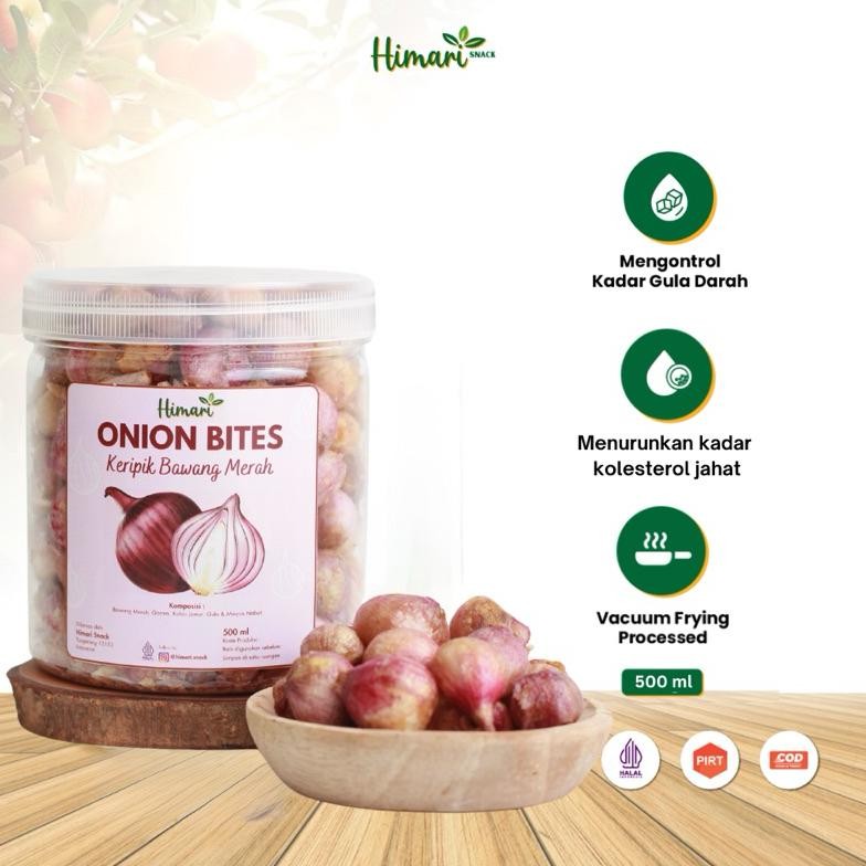 

Himari Onion Bites Keripik Bawang Merah Utuh 100% Produk Lokal Halal