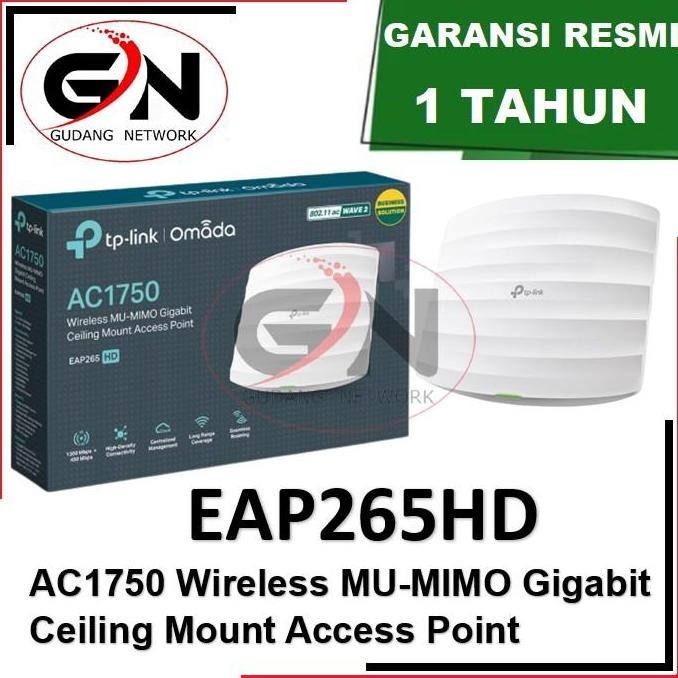 Tp-Link Eap265Hd Ac1750 Wireless Mu-Mimo Gigabit Ceiling Ap Eap265 Hd New Stok