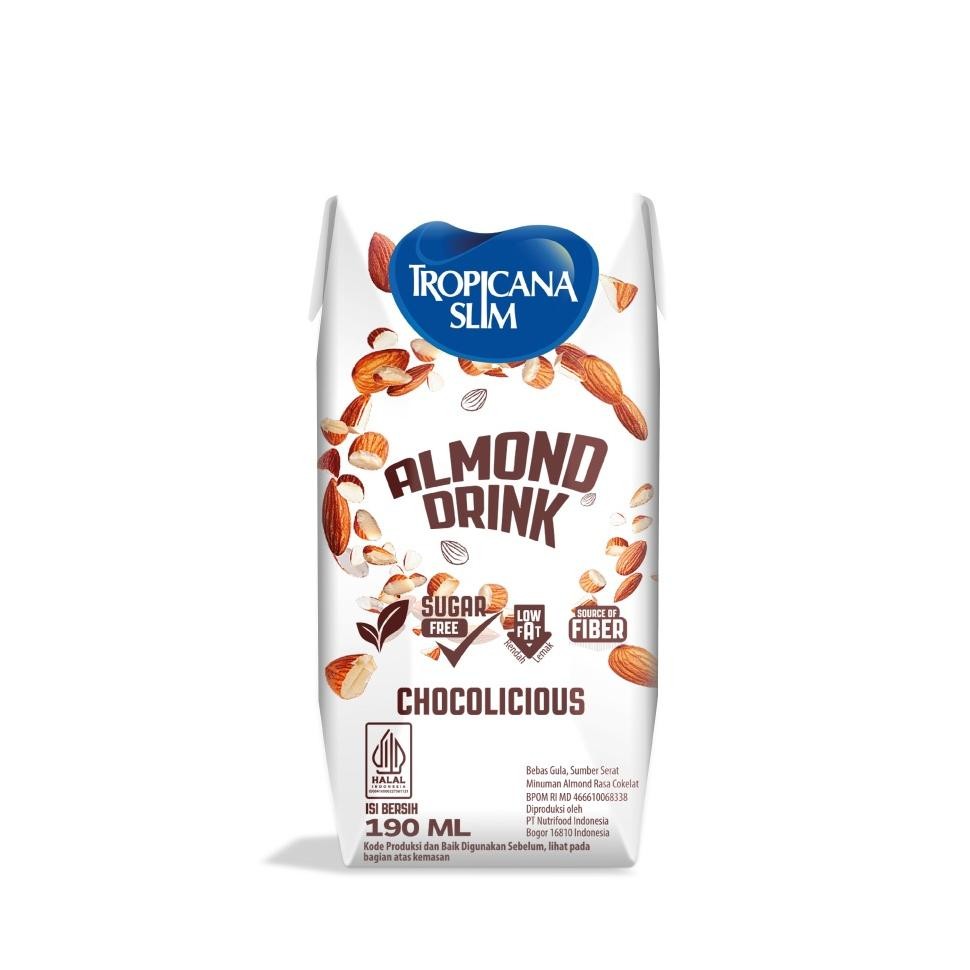 

Special Tropicana Slim Almond Drink Chocolicious 190Ml (4 Pcs) - Minuman Almond Cokelat Bebas Gula Ready To Drink Oz67