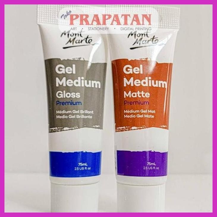 

( SEKOLAH / LUKIS ) COD MONT MARTE ACRYLIC GEL MEDIUM 75ML | MEDIUM CAT AKRILIK (SENI / MENGGAMBAR / ART / KERAJINAN ) SIAP KIRIM